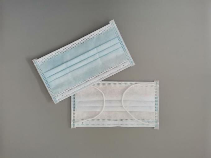 Medizinische Wegwerfohr-Schleifen-chirurgische Gesichtsmaske 3 - PC/Kasten der Falten-50 CER bestätigte 0