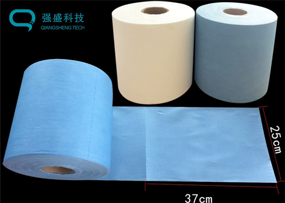 Strong Industrial Wiping Paper Cleaning Wipe Roll Tear And Wear Resistance