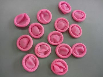 ESD Pink Colored Cleanroom Finger Cots , Latex Free Finger Cots In Electronic Assembly